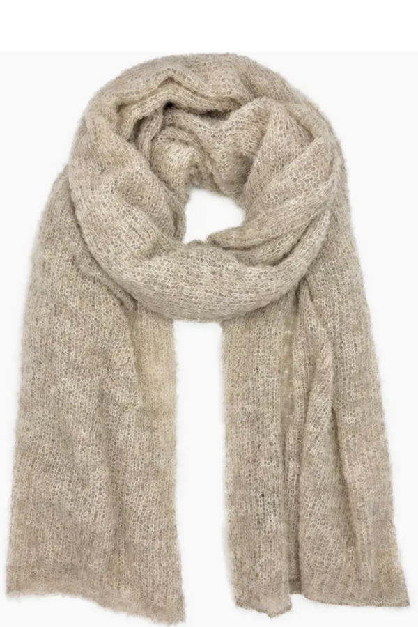 Slate + Salt Almond Ultra Plush Alpaca Scarf