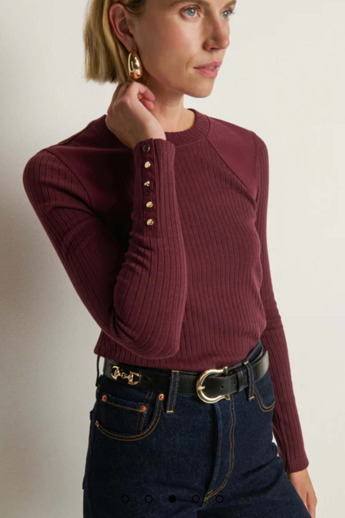 Nation Ltd. Maxine Long Sleeve Top - Image 3 of 4