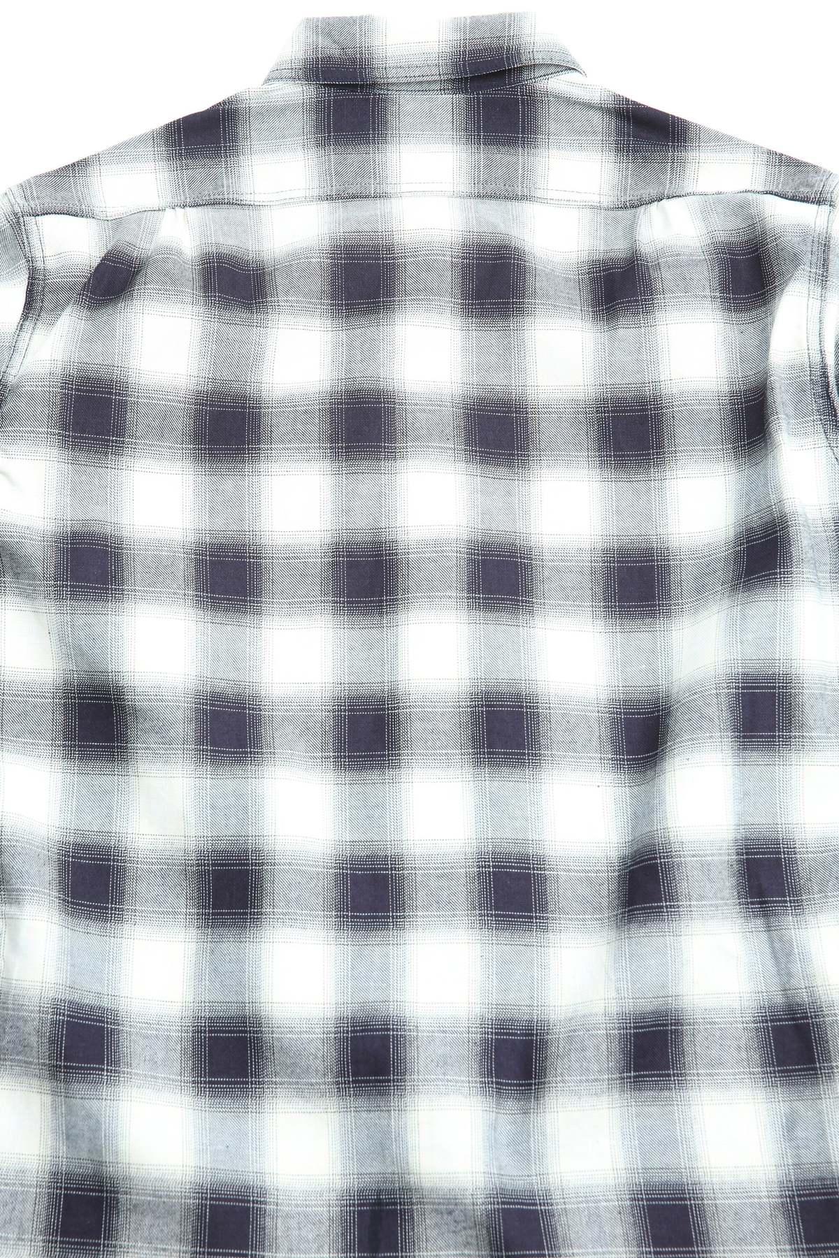 Sassafras Gardening At Night Indigo Ombre Check Shirt - Image 6 of 8