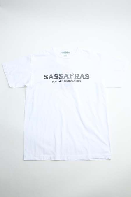 Sassafras SF Logo Type Tee - White | Garmentory