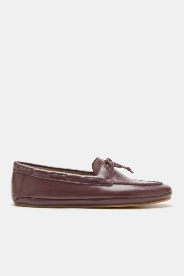 Le Monde Béryl Driver Moccasin Loafers - Burgundy
