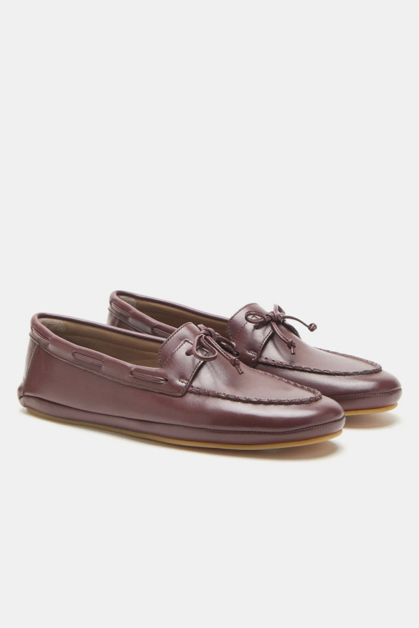 Le Monde Béryl Driver Moccasin Loafers - Burgundy