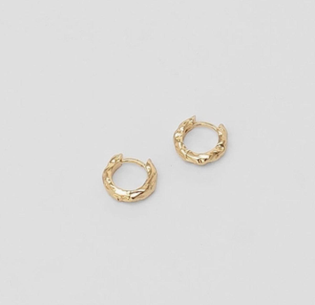 Wolf Circus Organic Huggie Hoops Earrings - Gold - Image 1 of 2