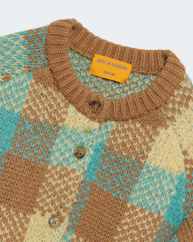 Guest in Residence Buffalo Plaid Cardigan