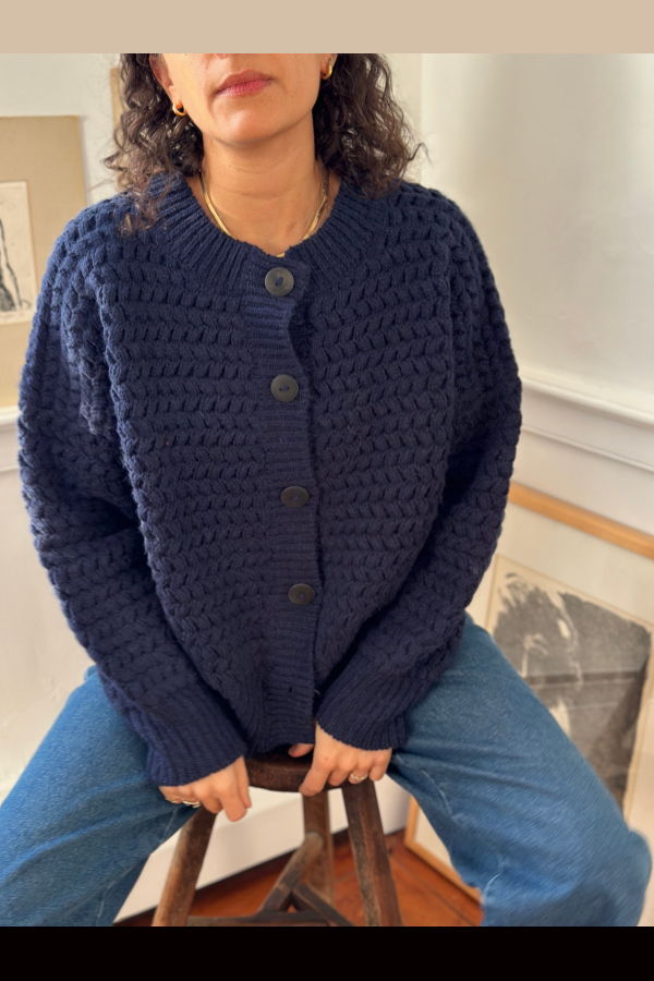 DAĒZA Zigzag Cardigan