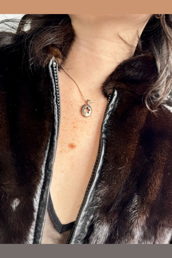 Vintage Tiffany & Co Star Cutout Necklace - Sterling Silver