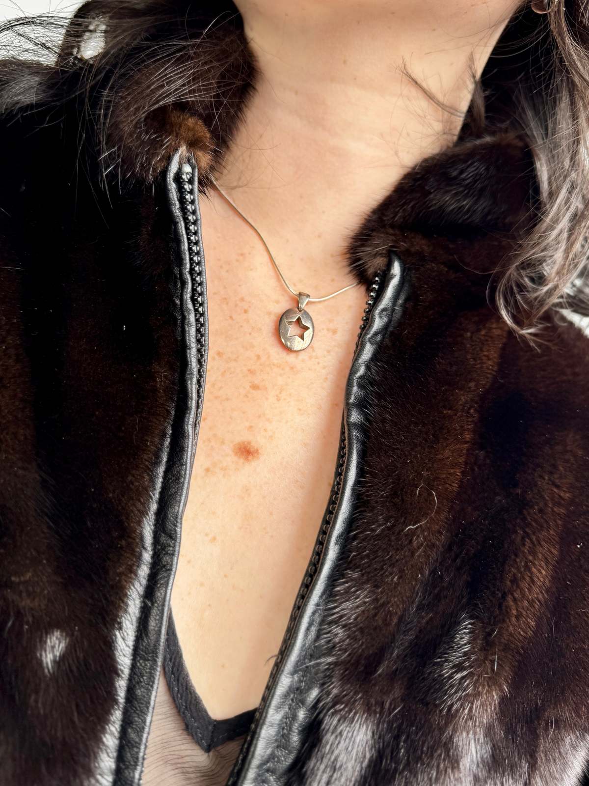 Vintage Tiffany & Co Star Cutout Necklace - Sterling Silver - Image 2 of 5