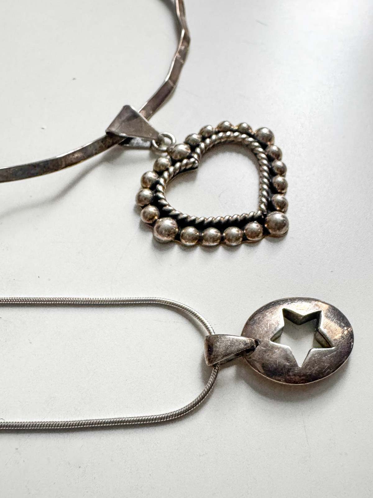 Vintage Tiffany & Co Star Cutout Necklace - Sterling Silver - Image 3 of 5