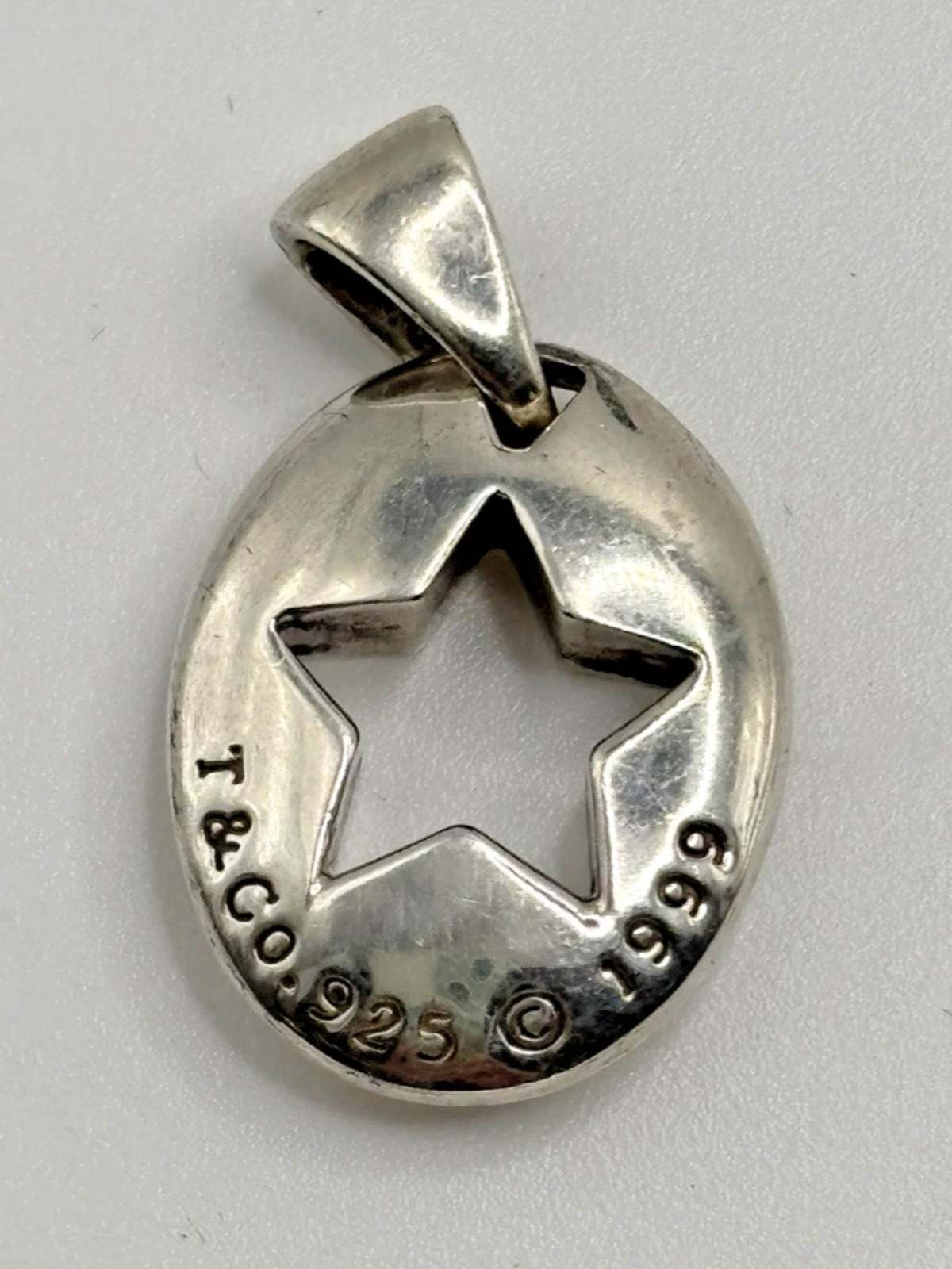 Vintage Tiffany & Co Star Cutout Necklace - Sterling Silver - Image 5 of 5