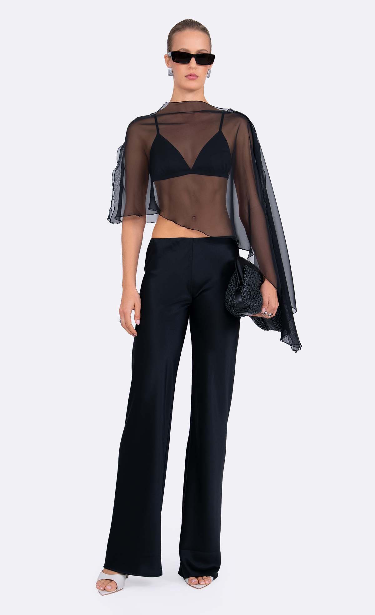 Nonchalant Label Patrice Poncho Top - Black - Image 2 of 4