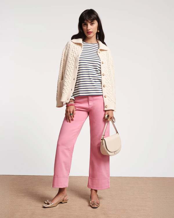Frances Valentine Smarty Cuff Jeans - Pink