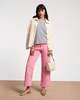 Frances Valentine Smarty Cuff Jeans - Pink - Thumbnail 1