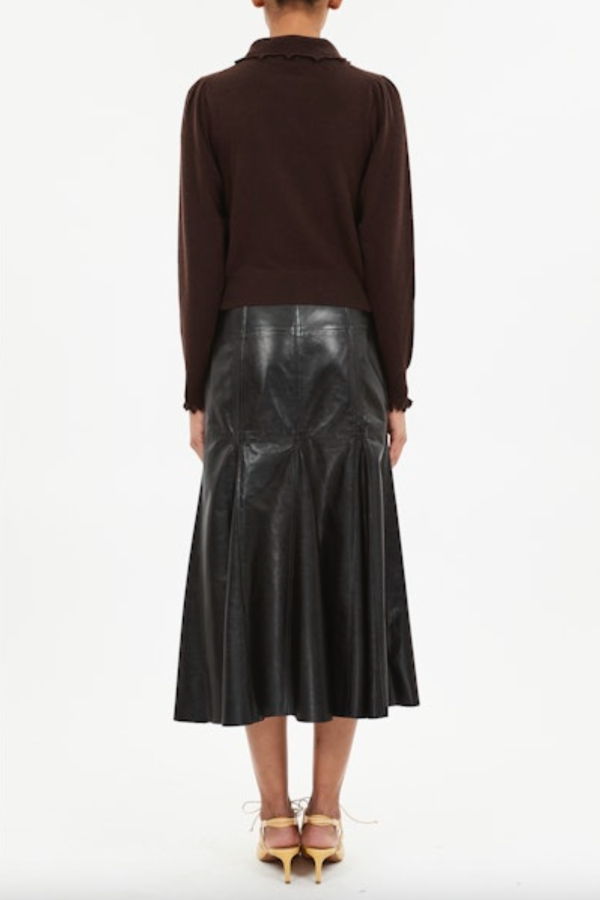 Ulla Johnson Kalila Collared Cardigan - Wenge