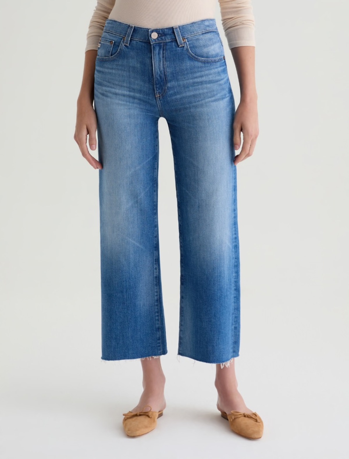 AG Jeans Saige Cropped Wide Leg Jeans - Image 6 of 6