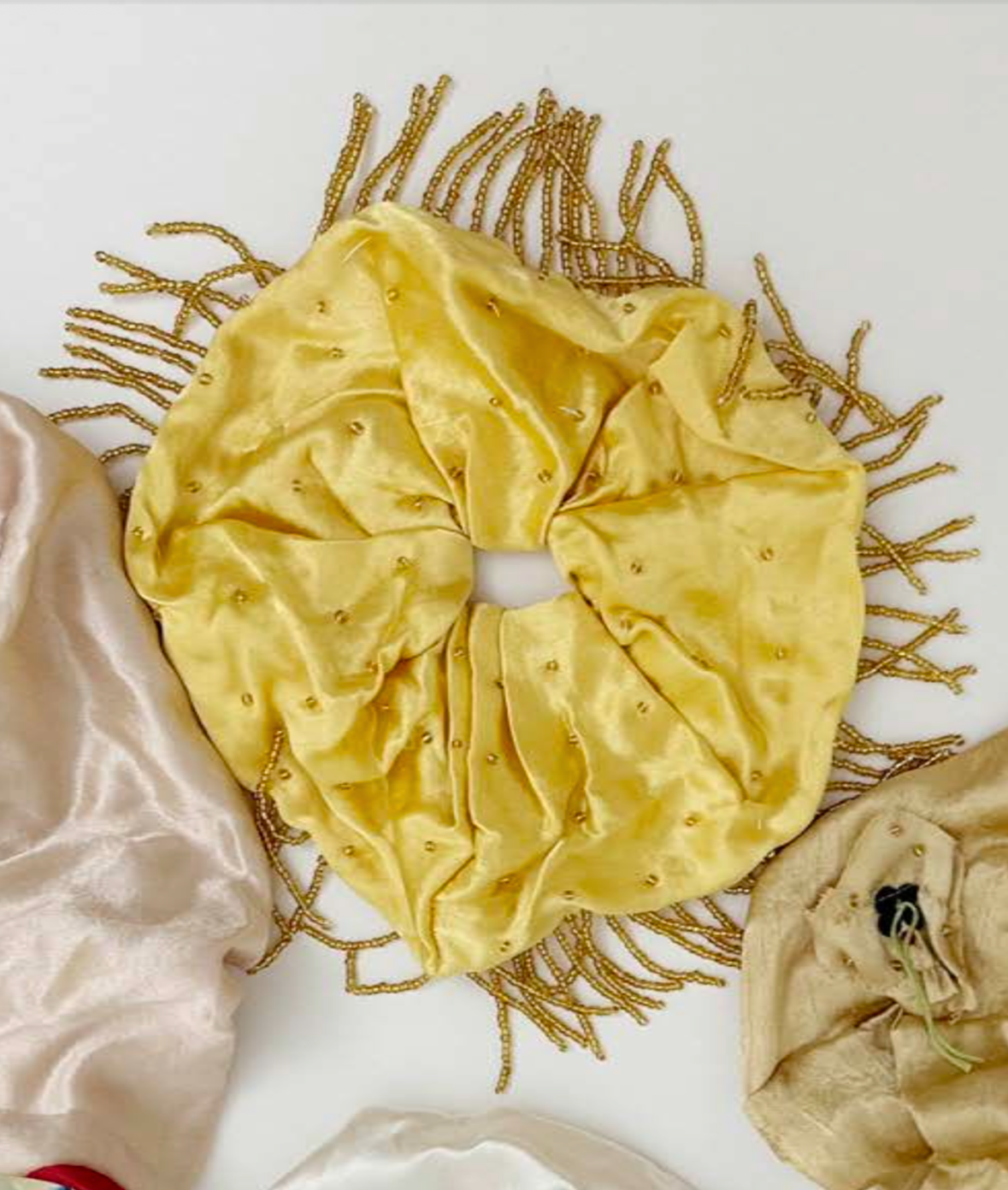 TIGRA TIGRA Beaded Fringe XL Scrunchie | Garmentory