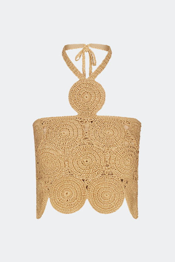 Simon Miller Atlas Crochet Top - Natural