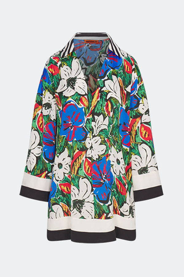 Simon Miller Diaz Mini Dress - Tropical Floral Print Combo