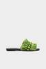 Simon Miller Island Fringe Salerno Sandal - Moss Green/Black - Thumbnail 2