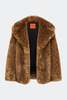 Simon Miller Knox Vegan Fur Coat - Tawny - Thumbnail 1