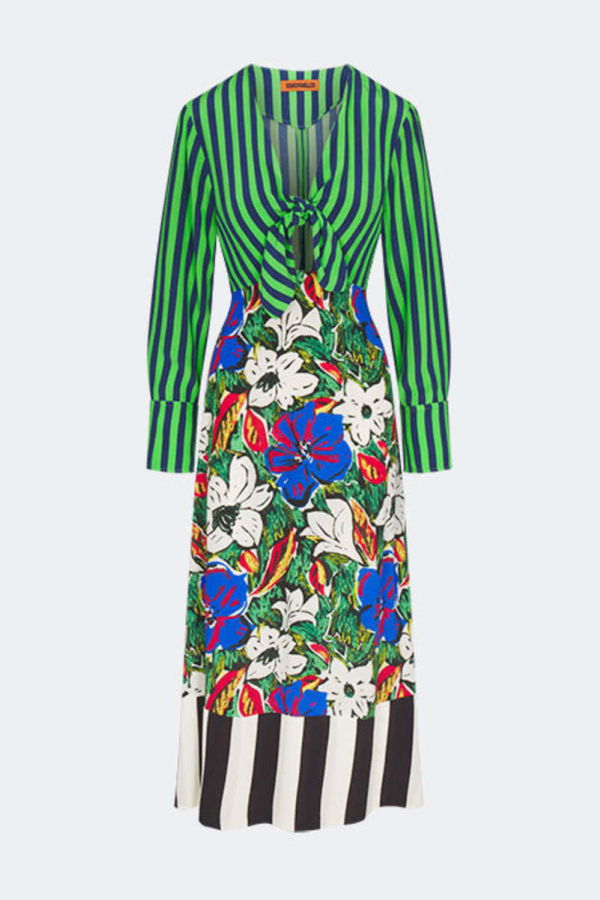 Simon Miller Zelene Maxi Dress - Tropical Floral Print Combo