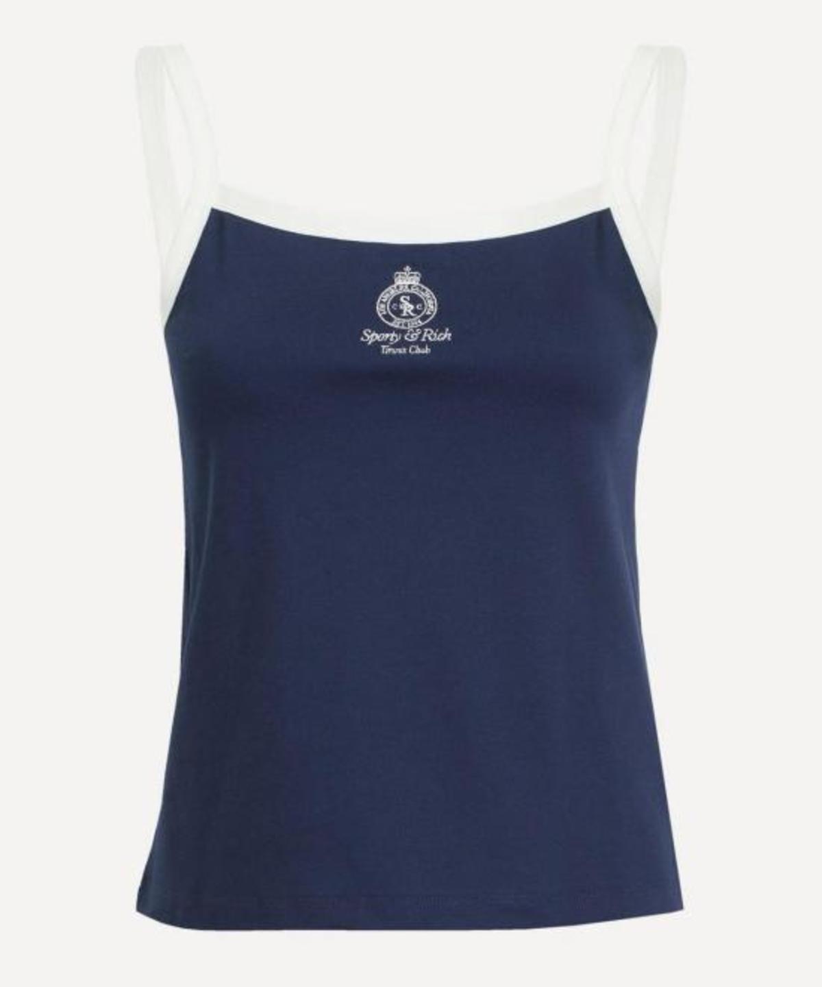 SPORTY & RICH Navy White Top - Navy White - Image 1 of 1
