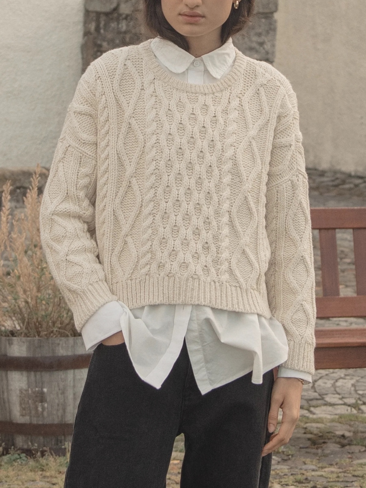 Gillian Stevens Leah Baby Alpaca Sweater - Image 1 of 12