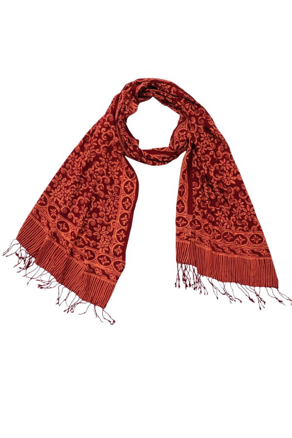 Kasih Coop Loop Scarf - Red Burgundy