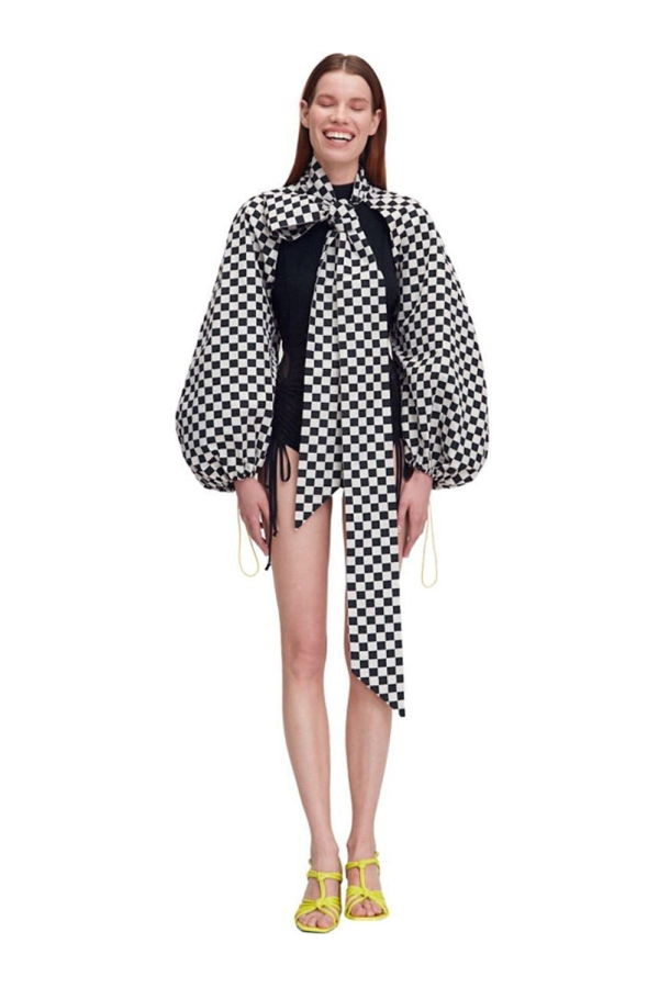 MONOSUIT Bolero Sleeves - Checkered