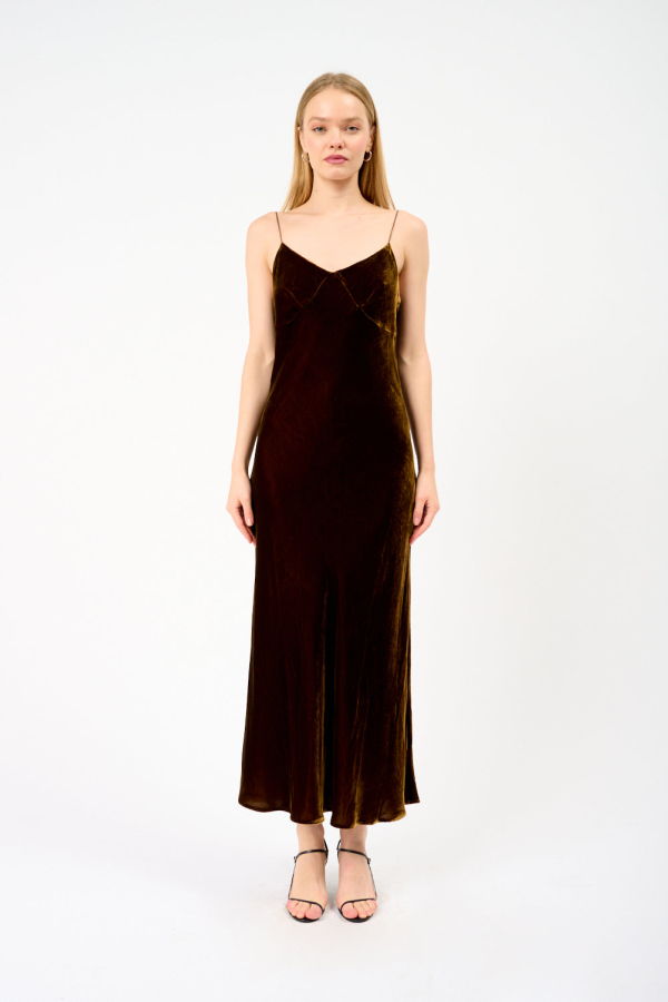 Asceno Alberta Dress - Brunette