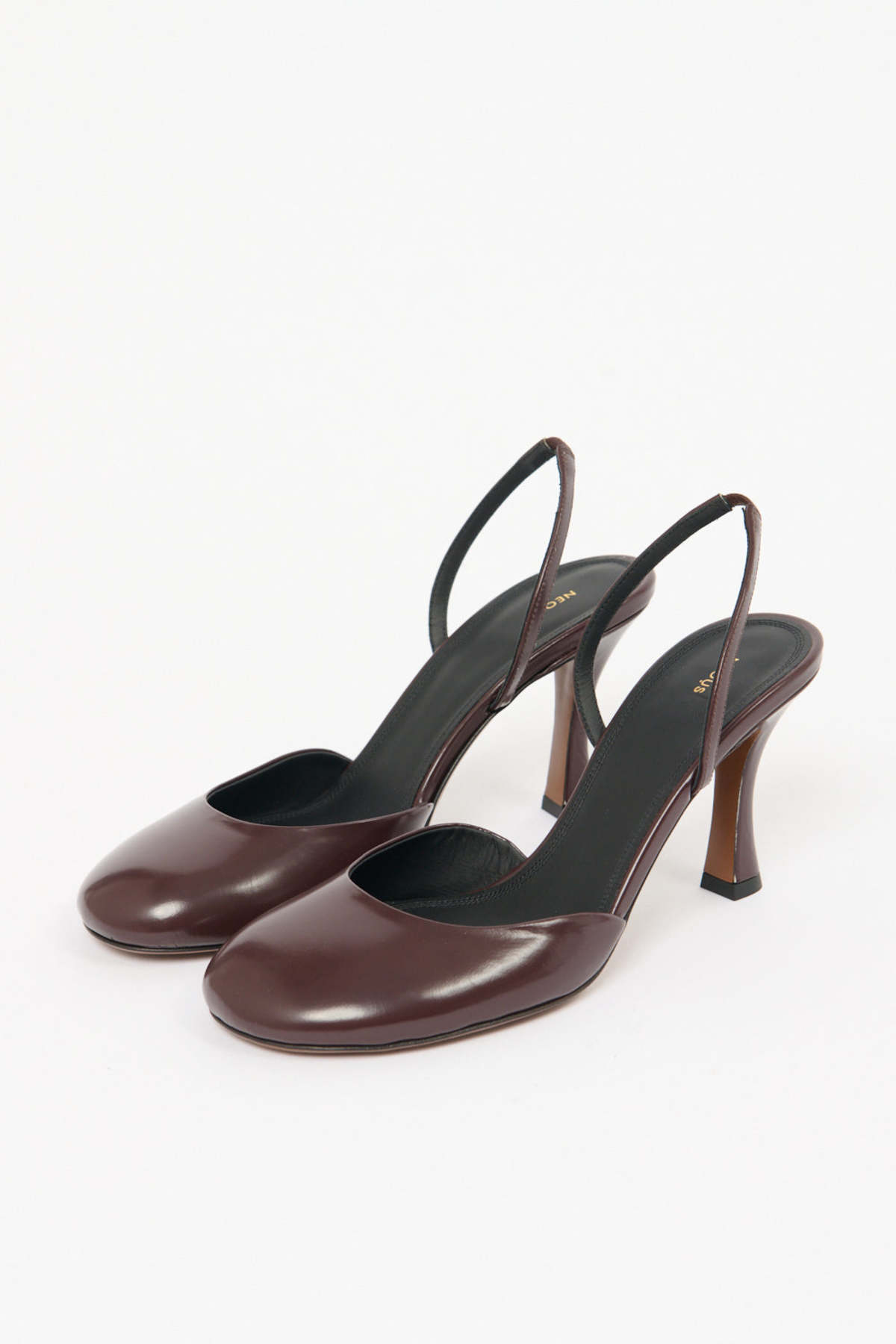 Neous Baten Leather Slingback Pump - Dark Chocolate - Image 1 of 4