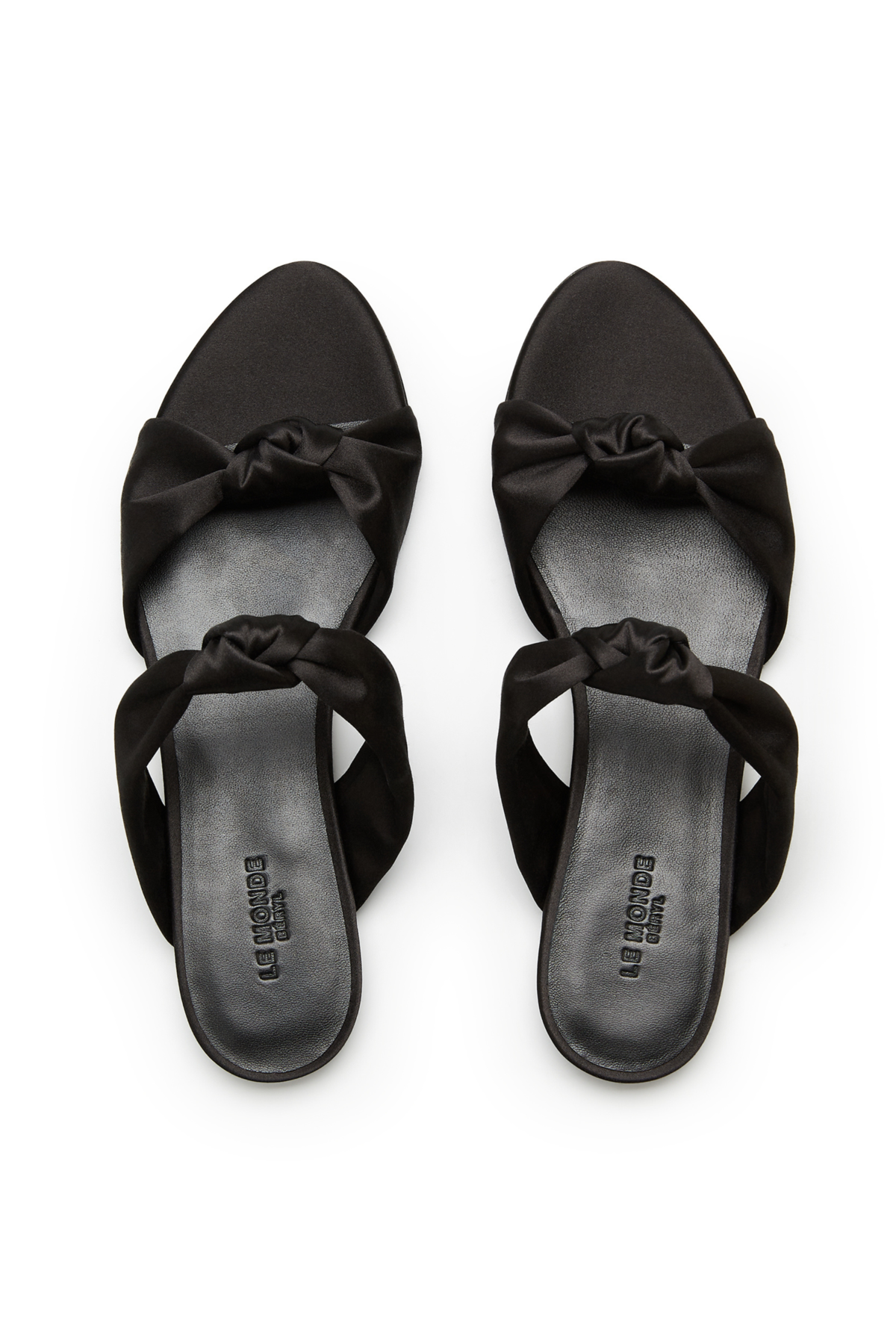 Le Monde Beryl Flat Knot Satin Sandal - Image 2 of 3