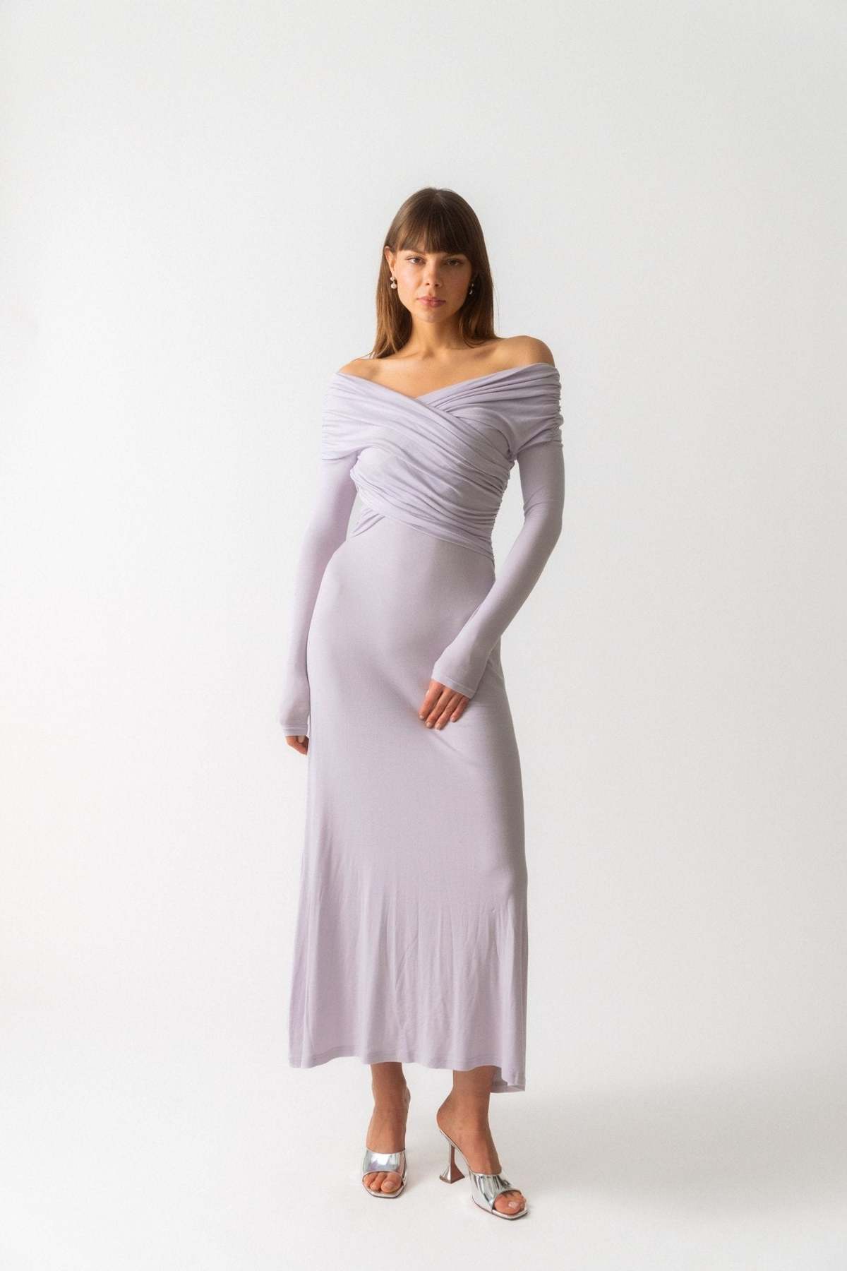 Ninety Percent Cecelia Dress in Lavendula - Image 1 of 5