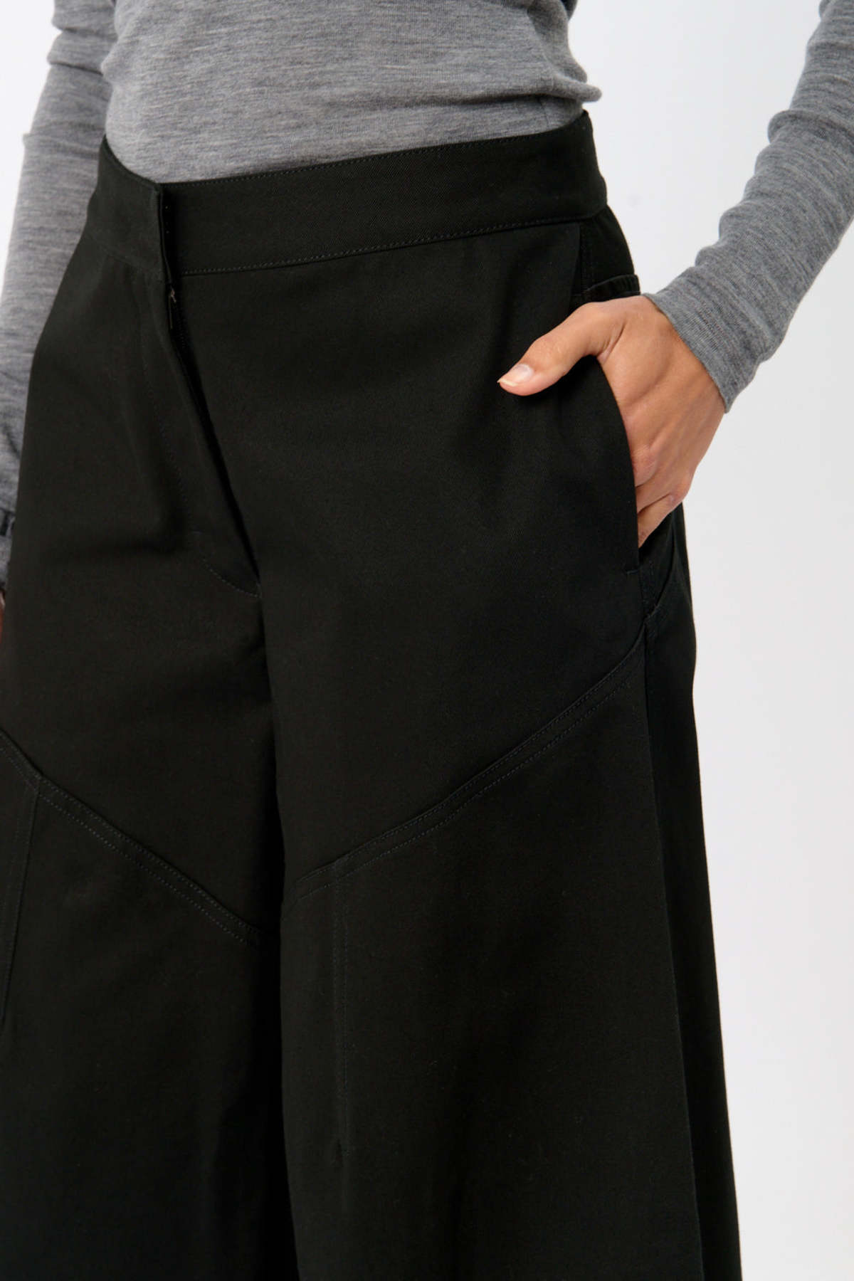 Jil Sander Cotton Wide Leg Pants - Image 3 of 4