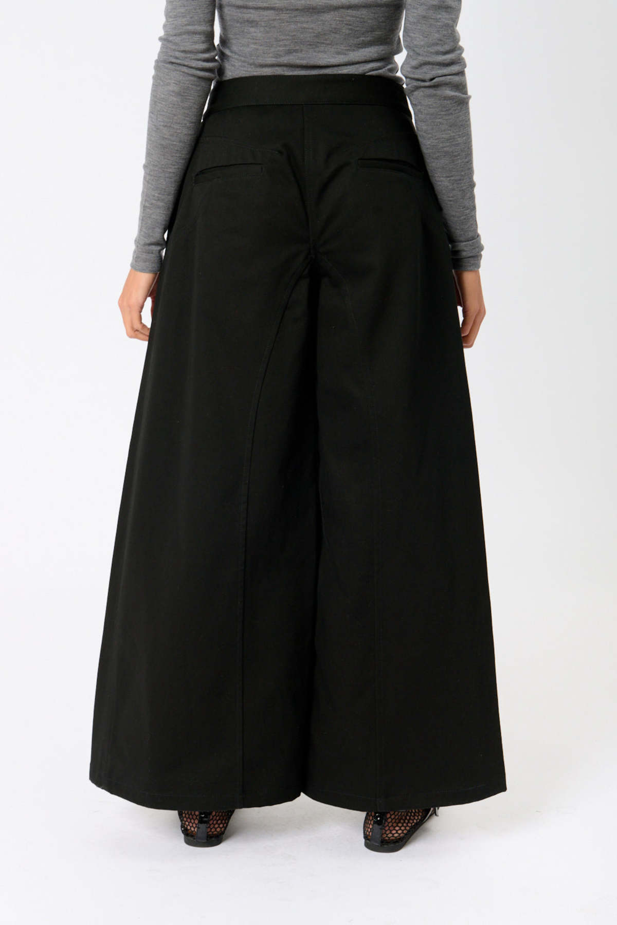 Jil Sander Cotton Wide Leg Pants - Image 4 of 4