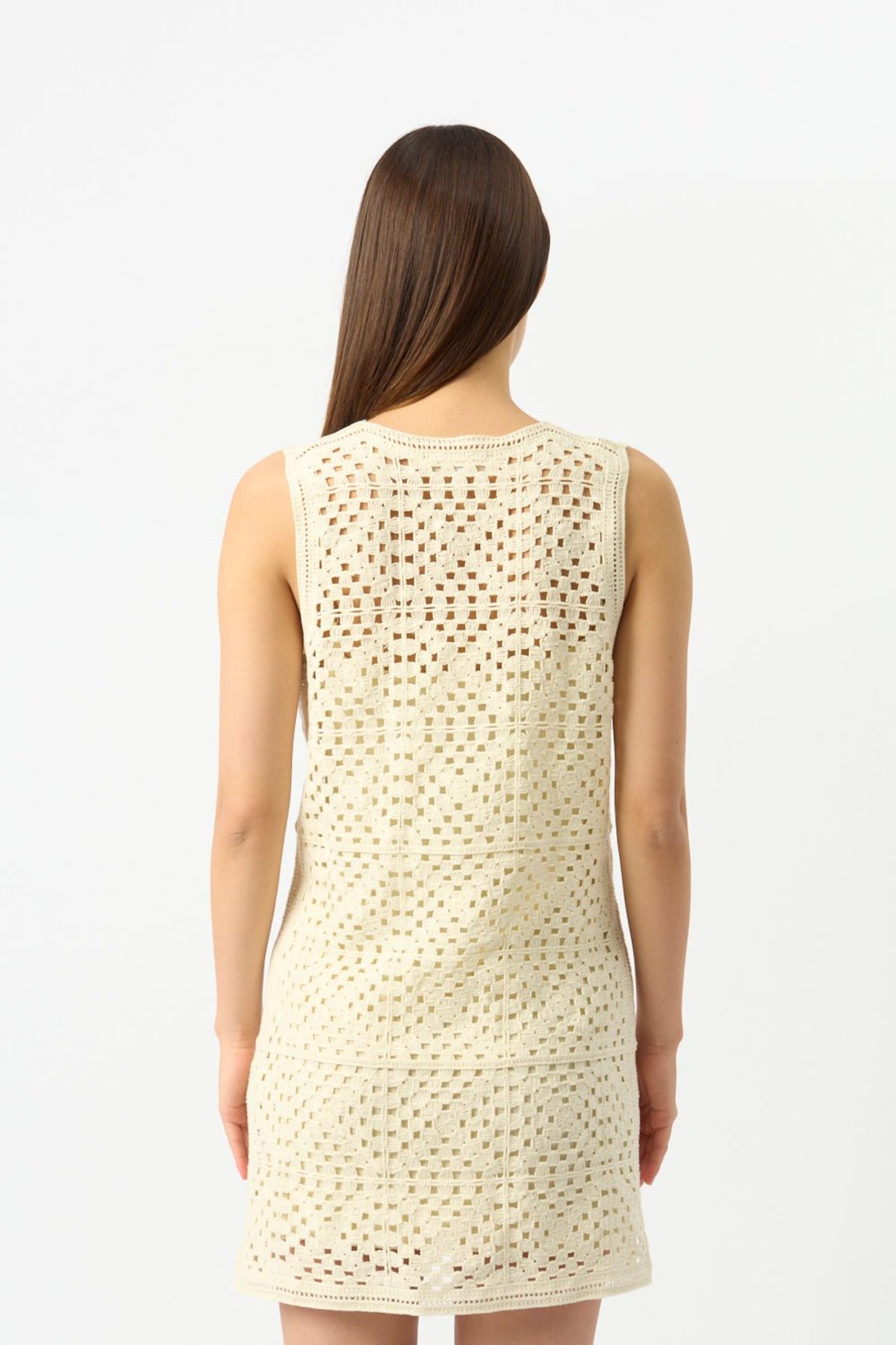 Frame Crochet Tassel Popover Dress - Image 4 of 4
