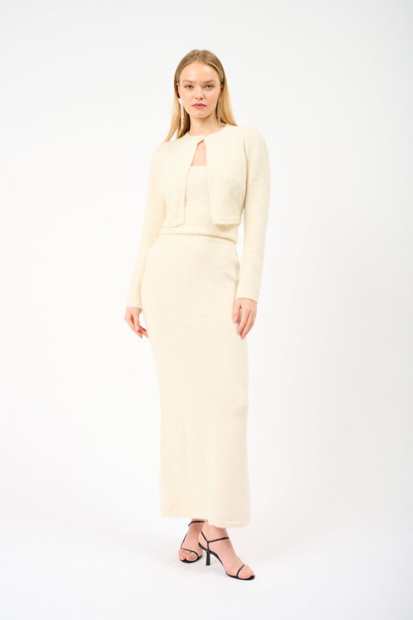 Magda Butrym Cropped Knitted Cardigan