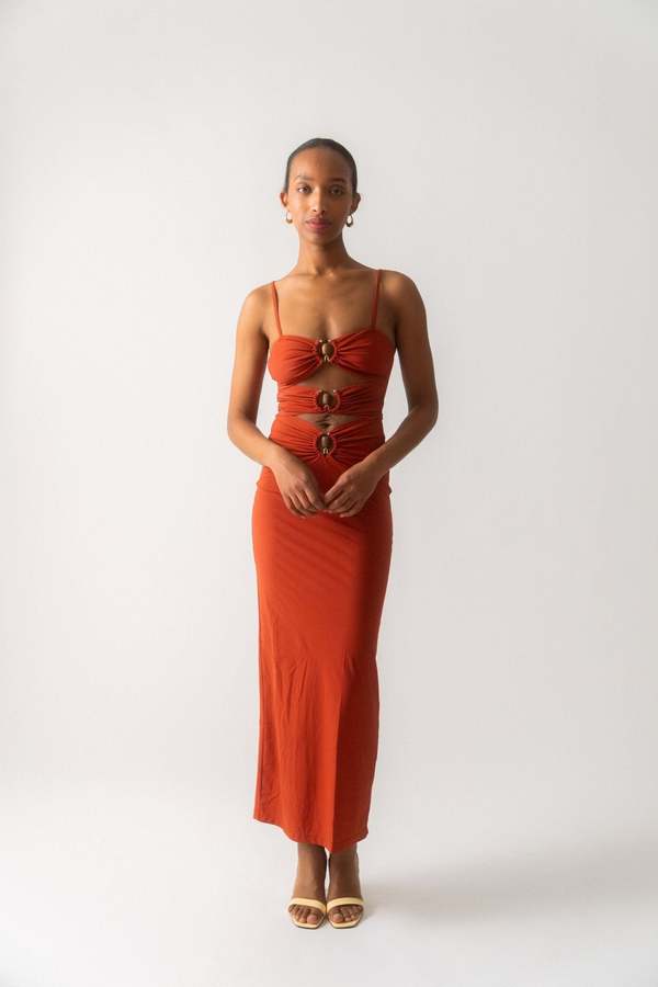 Christopher Esber Crystal Orbit Column Dress