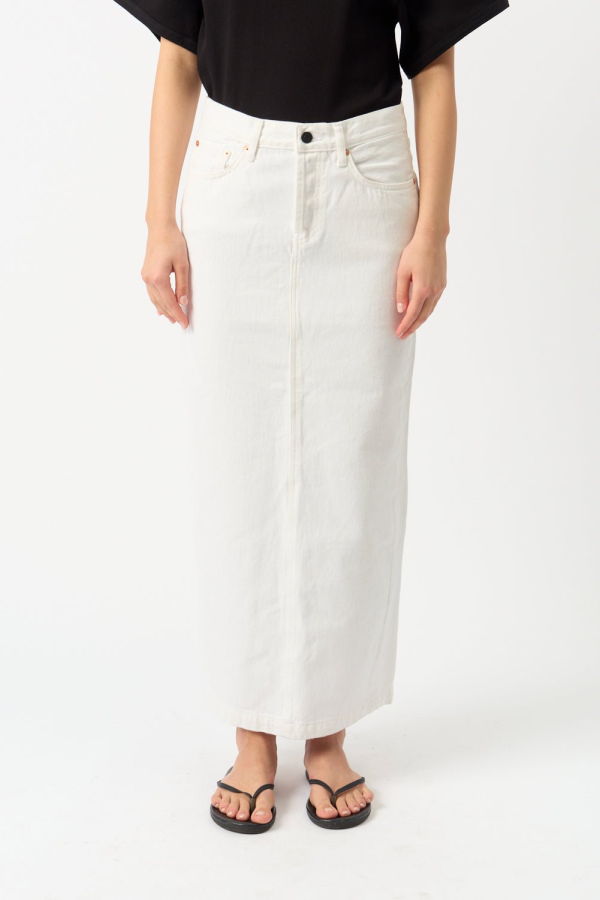 WARDROBE.NYC Denim Column Skirt