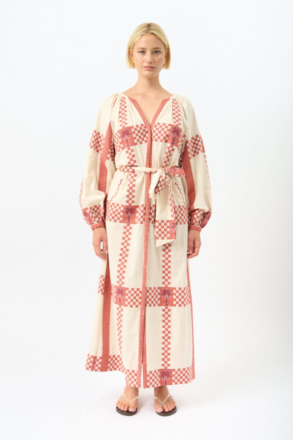 JOHANNA ORTIZ Diosa Geométrica Tunic Dress