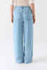 Frame Drawstring Wide Leg Jeans - Light Blue - Thumbnail 4