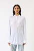 Totême Fluid Jersey Longline Blouse - White - Thumbnail 1