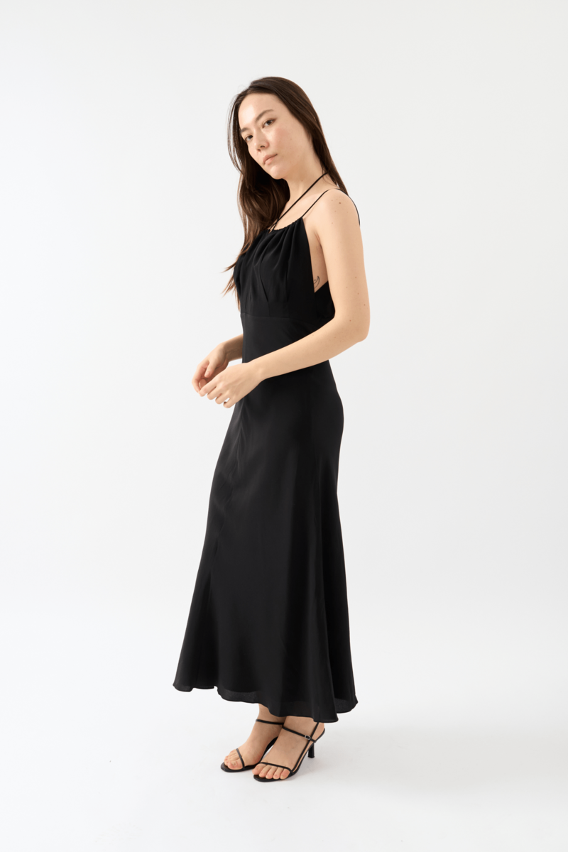 Totme Gathered Halterneck Dress