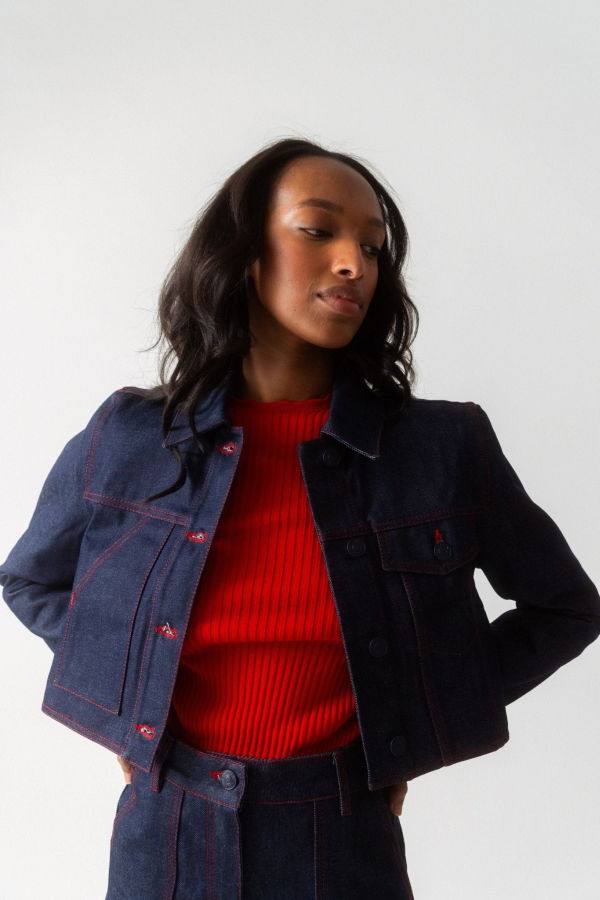 Cecilie Bahnsen Gracie Jacket - Blue