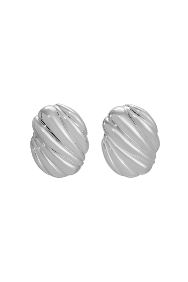 Heaven Mayhem Hive Silver Clip-On Earrings