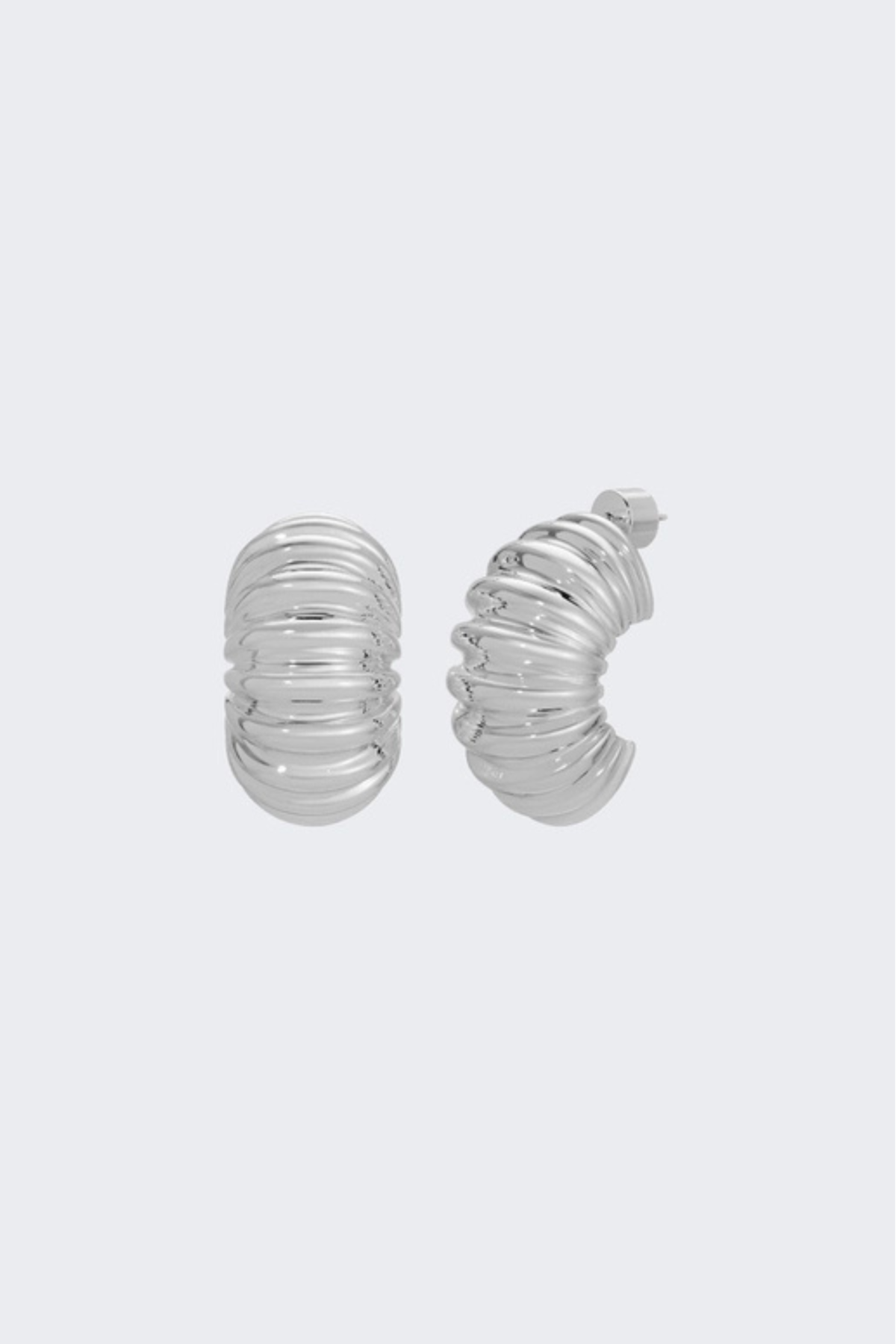 Heaven Mayhem Husk Silver Earrings - Image 1 of 2