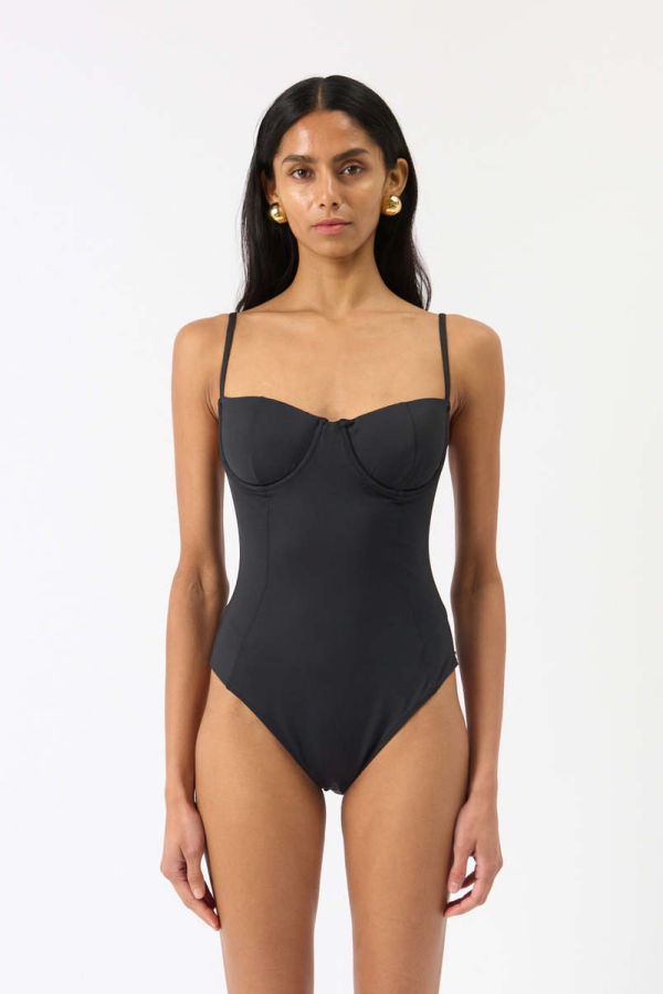 Anine Bing Kyler One-Piece Swimsuit - Black