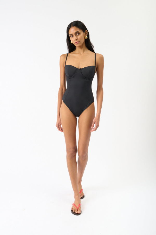 Anine Bing Kyler One-Piece Swimsuit - Black