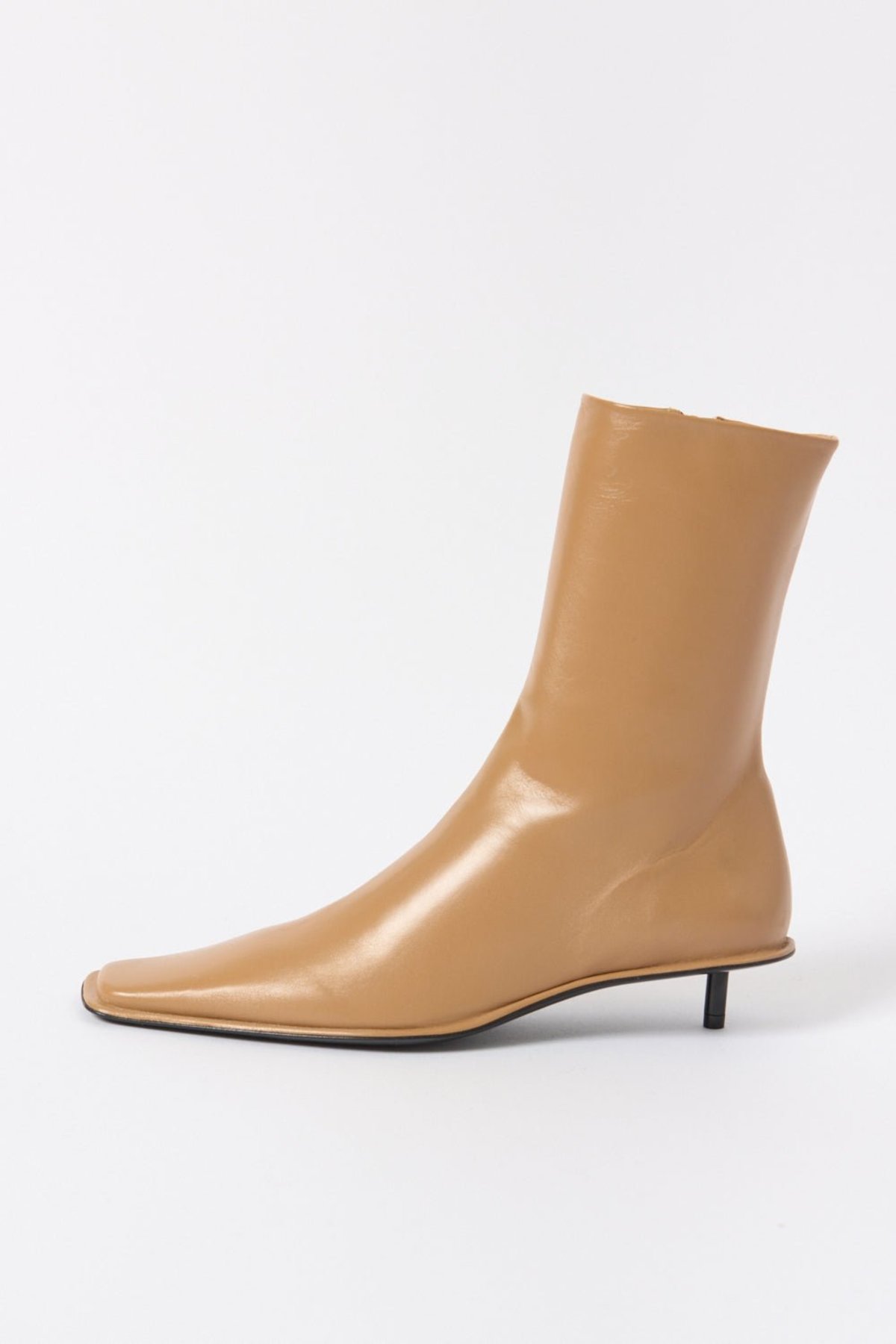 Jil Sander Leather Ankle Boots - Image 2 of 4
