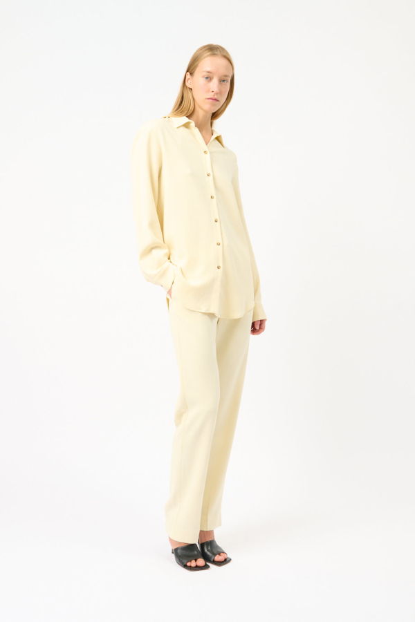 Asceno London Relaxed Dip Hem Shirt