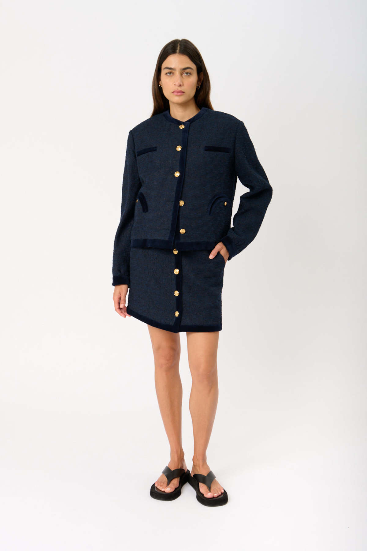 Blazé Milano Lusitano Boucl Mini Skirt - Image 1 of 3